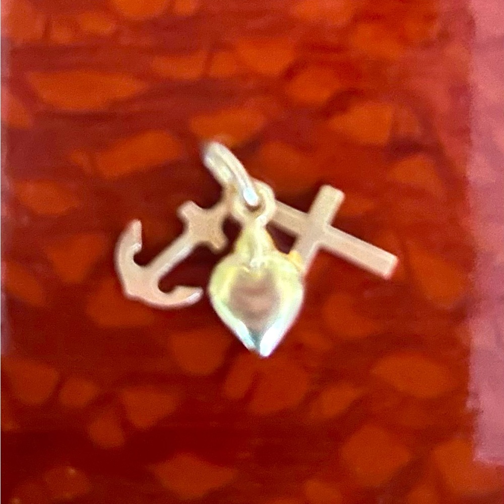 14K Faith Hope & Charity Charm